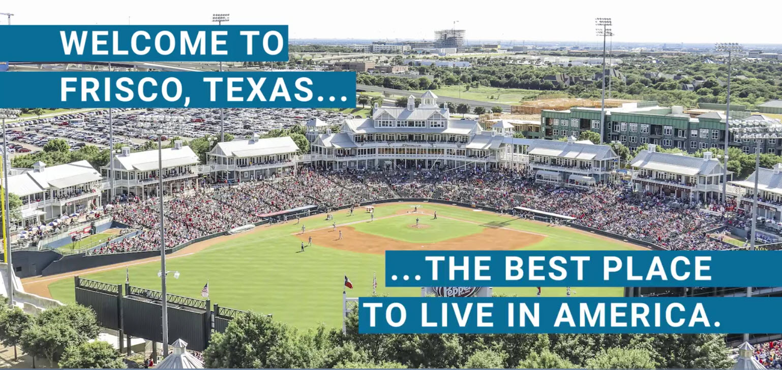 Frisco, Texas named the #1 Best Place to Live in America